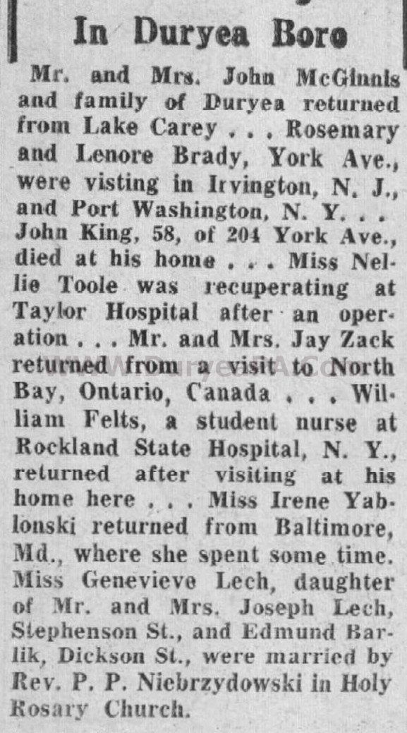 Duryea Pennsylvania Historical Homepage